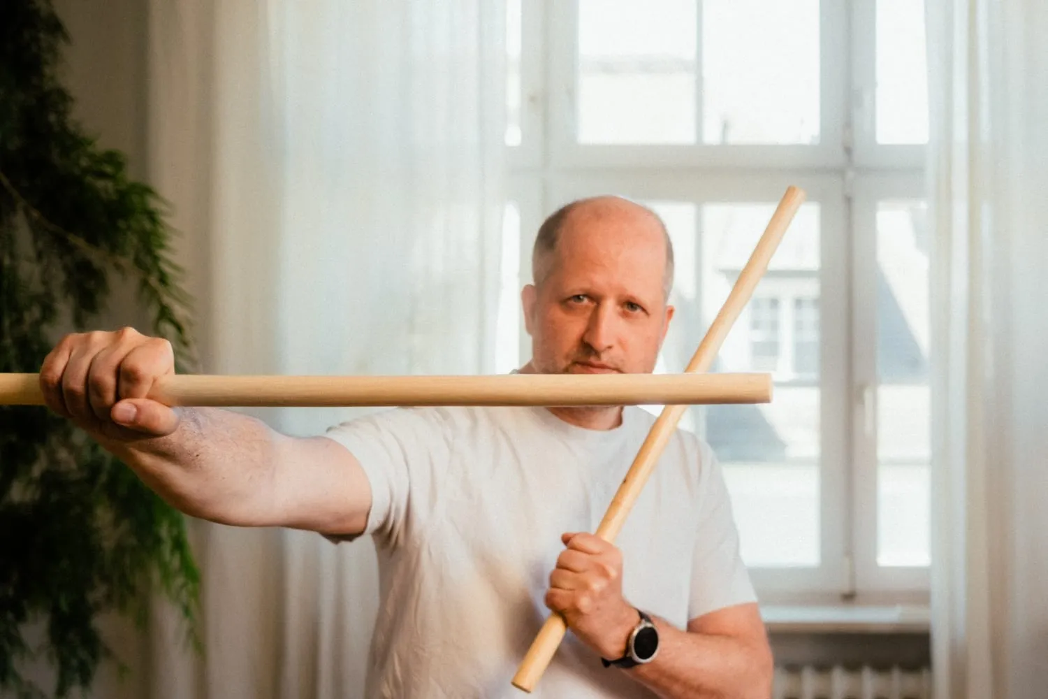 Partner exercise in inner Kung Fu — a Wuzu Quan application in the Munich dojo